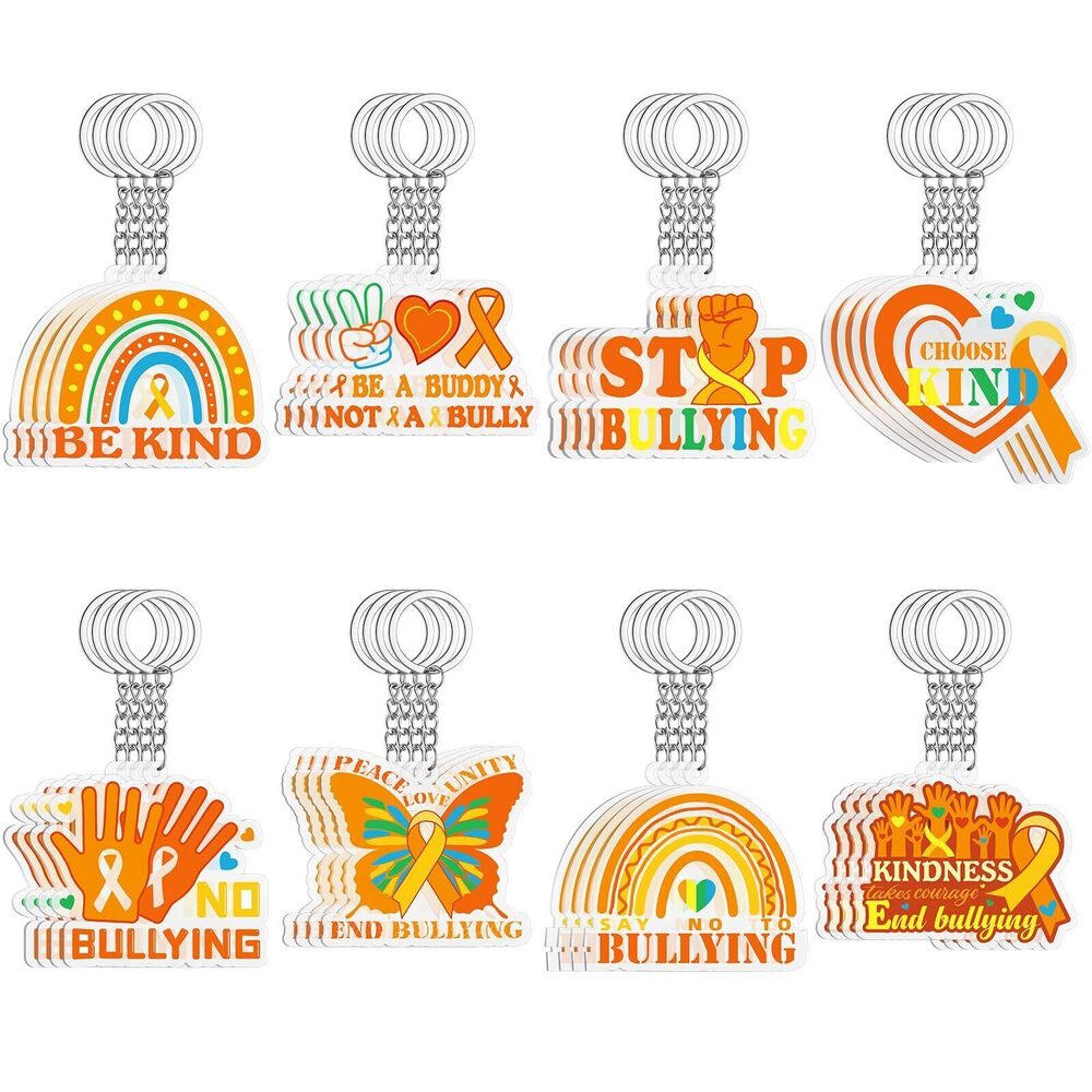 9072 120 Pcs Acrylic Against Bullying Awareness Gifts Anti Bullying